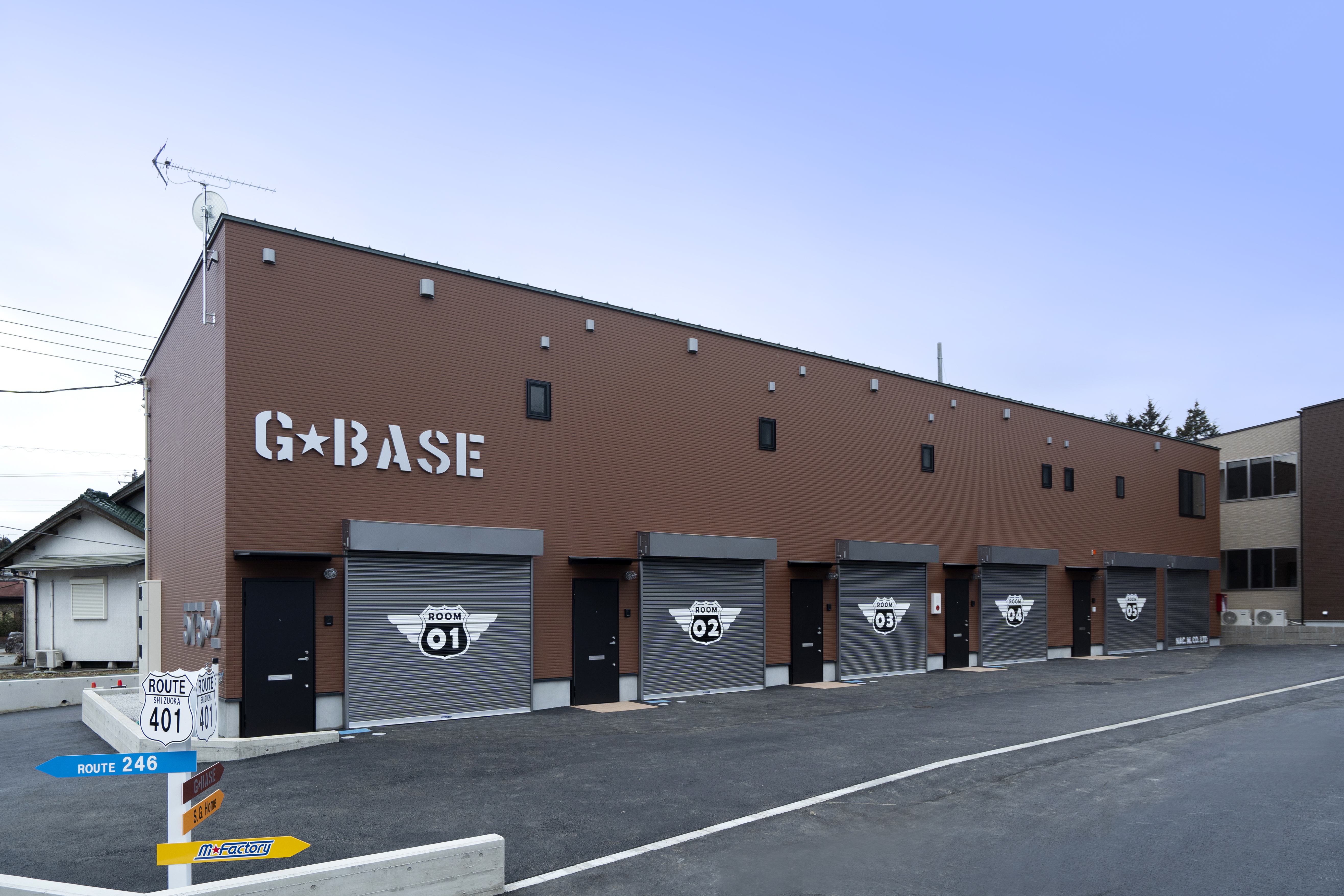 静岡の賃貸ガレージハウスは大場建設：施工実績1「G★BASE」